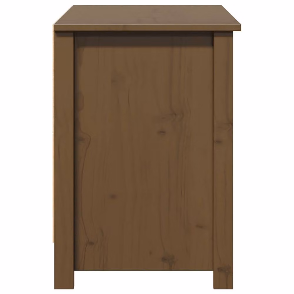 Berkfield Home Rustic Solid Wood Pine TV Cabinet in Honey Brown, W: 103 cm, D: 36.5 cm, H: 52 cm – 5