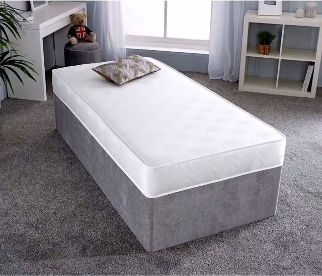 eXtreme Comfort Ltd Damask Essentials White Comfort Flattop Mattress, White, W/D/H: 90 x 190 cm – 2