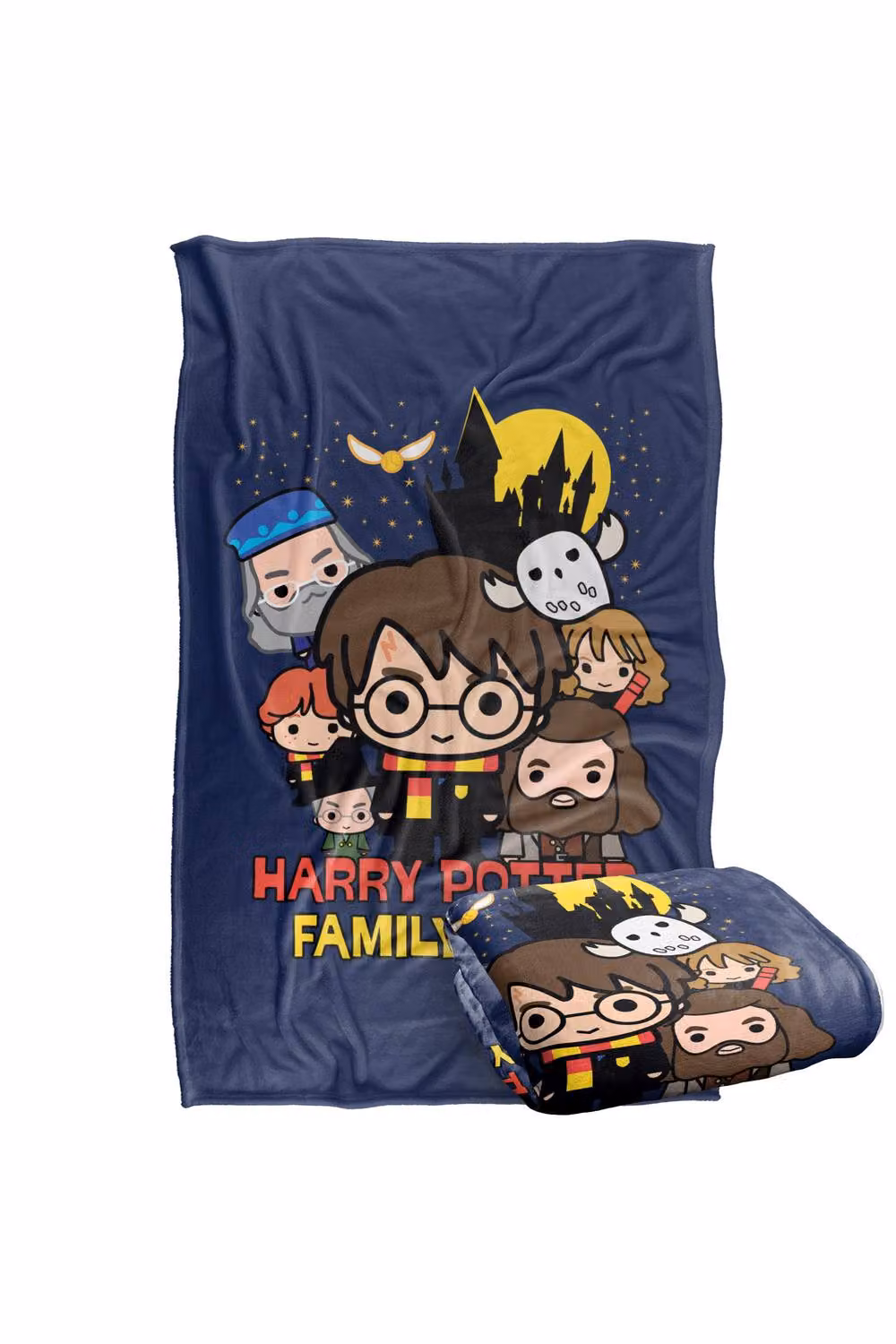 Warner Bros. Harry Potter Family Trip Chibi Super Soft Fleece Throw Blanket, Multicolour, W: 127.0 cm x D: 152.4 cm – 7
