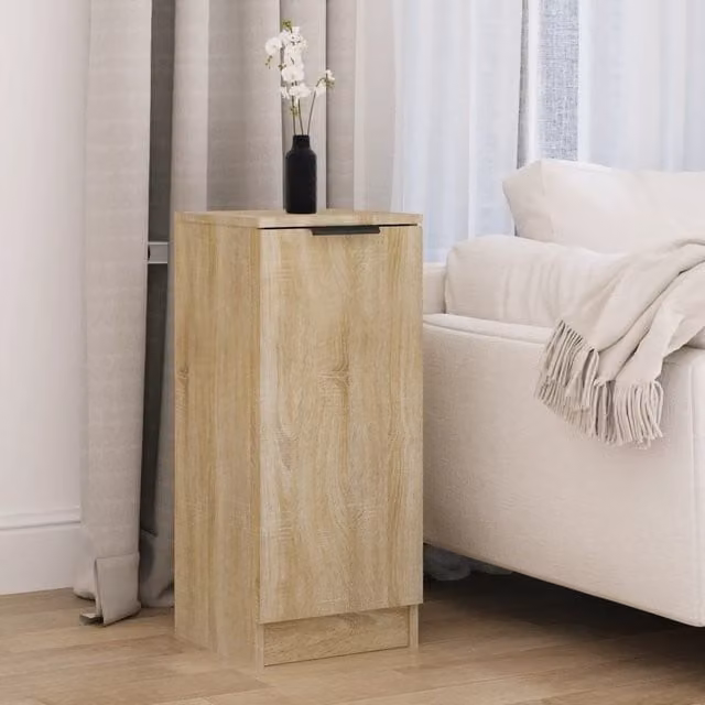 Berkfield Home Sonoma Oak Sideboard in Brown, W/D/H: 30 x 30 x 70 cm – 1