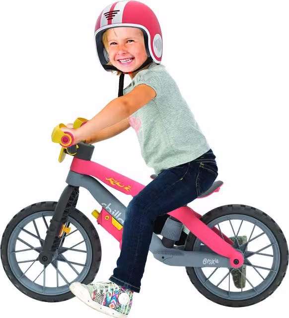 Chillafish Bmxie Moto Balance Bike in Red with Height Adjustment and Light and Sound Effects