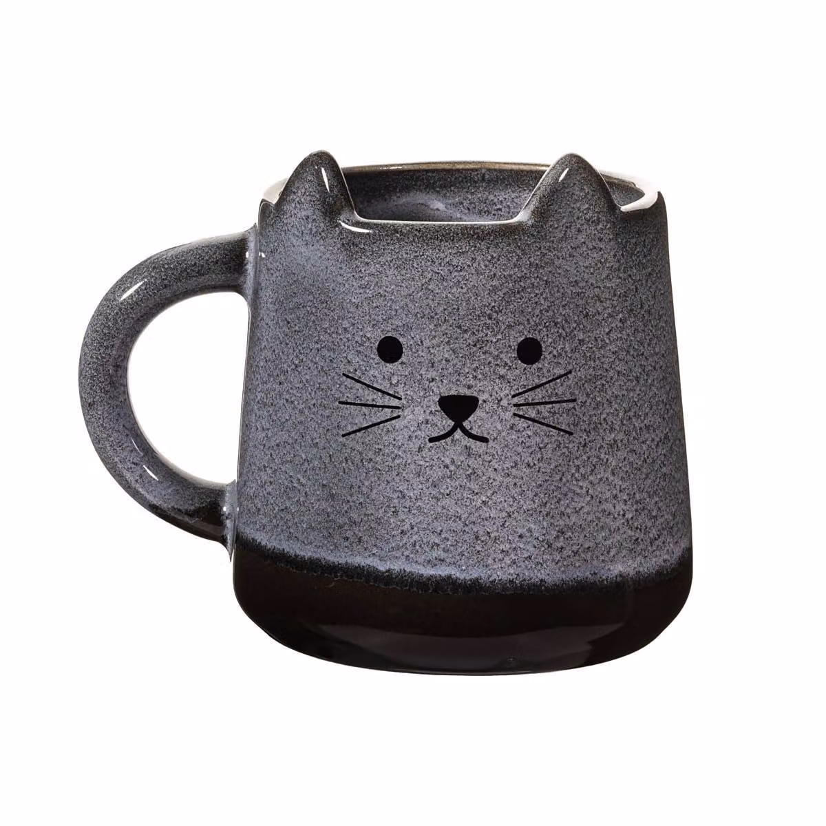 Sass & Belle Mojave Cat Ceramic Stoneware Mug in Brown, Beige and Grey
