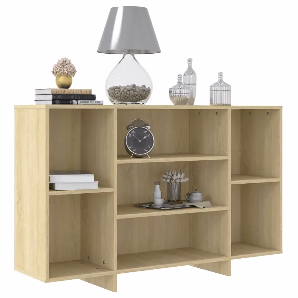 Berkfield Home Sonoma Oak Sideboard in Beige, W/D/H: 120 x 30 x 75 cm – 3