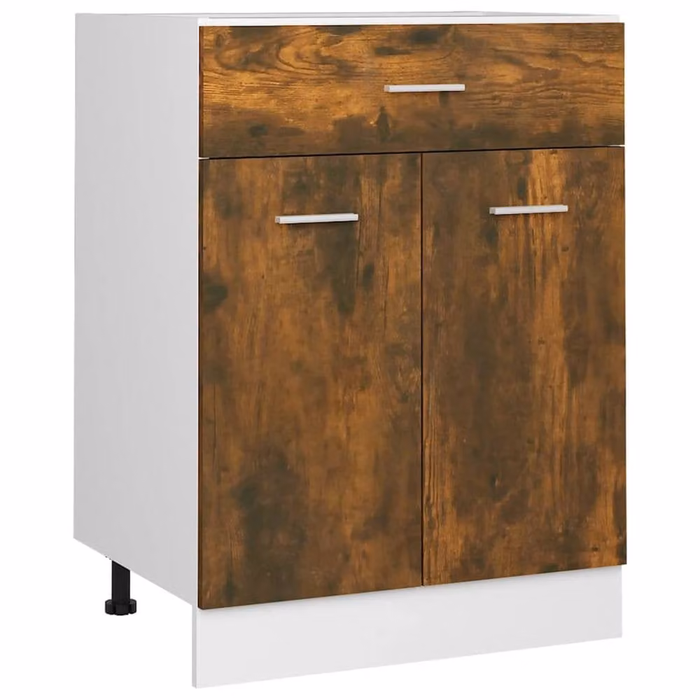 Berkfield Home Premium Drawer Bottom Cabinet in Smoked Oak Brown, W/D/H: 60 x 46 x 81.5 cm – 2