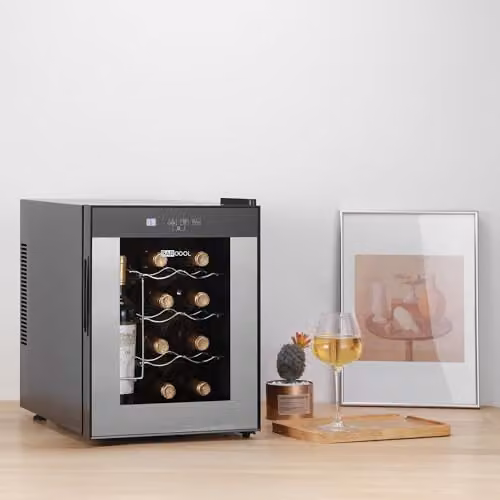 Subcold Barcool VINO12 Countertop Wine Cooler, Black, with Glass Door and LED Interior Light, W/D/H: 41.0 x 34.5 x 50.5 cm – 4