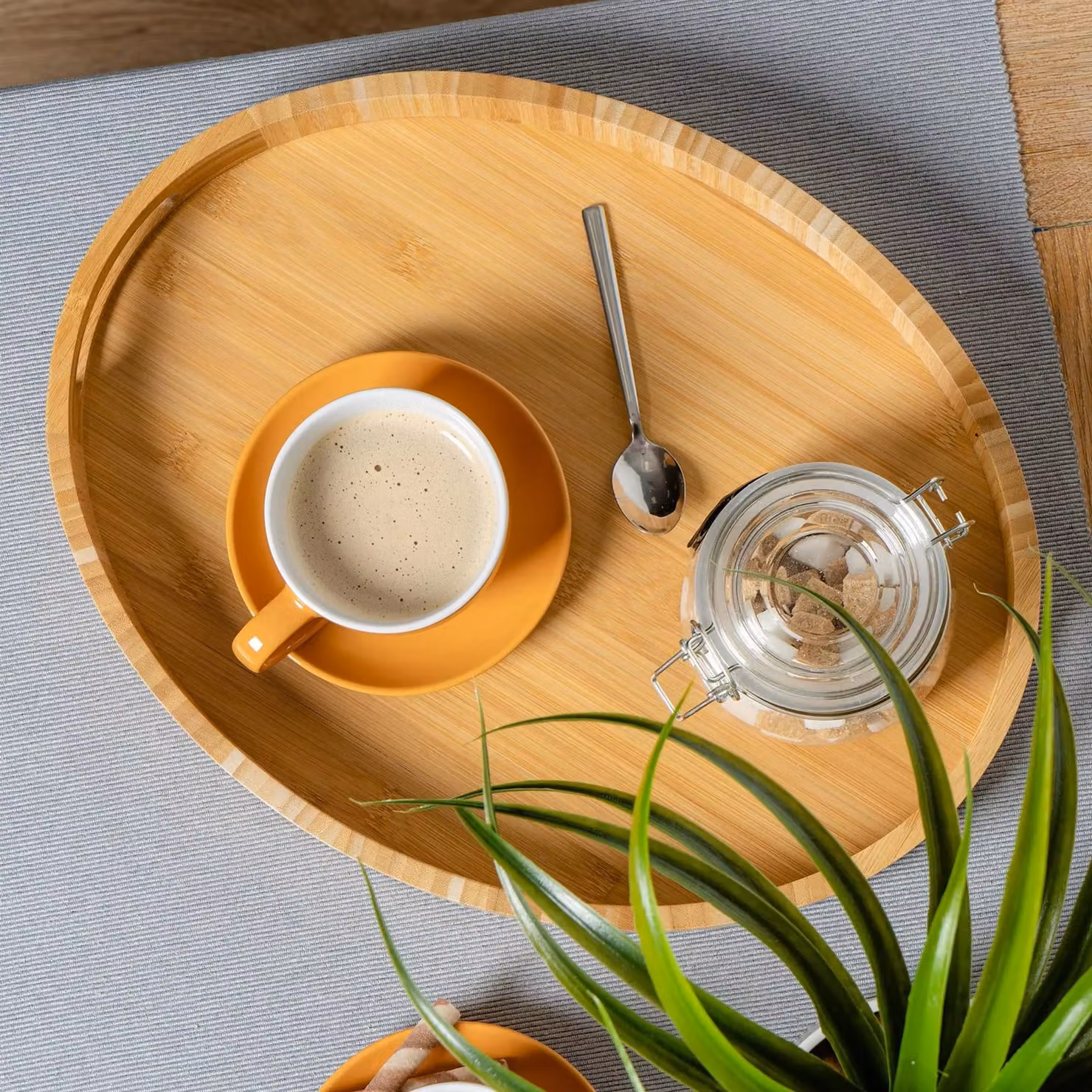 Argon Tableware Yellow Stoneware Cappuccino Cup and Saucer Set, 250ml, Set of 6 – 4