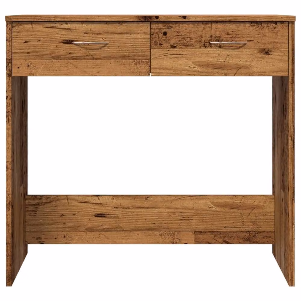 Berkfield Home Elegant Writing Desk in Brown, Engineered Wood, W/D/H: 80 x 40 x 75 cm – 4