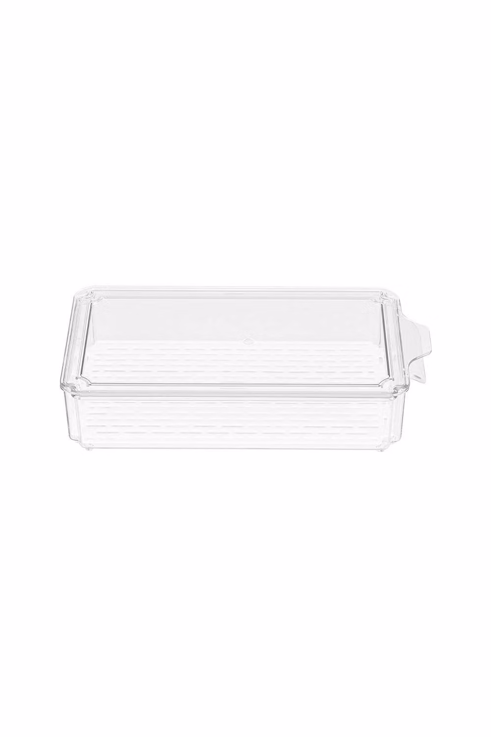 Living and Home Set of 7 Stackable Transparent Fridge Organiser Storage Boxes and Egg Basket Drawer – 3