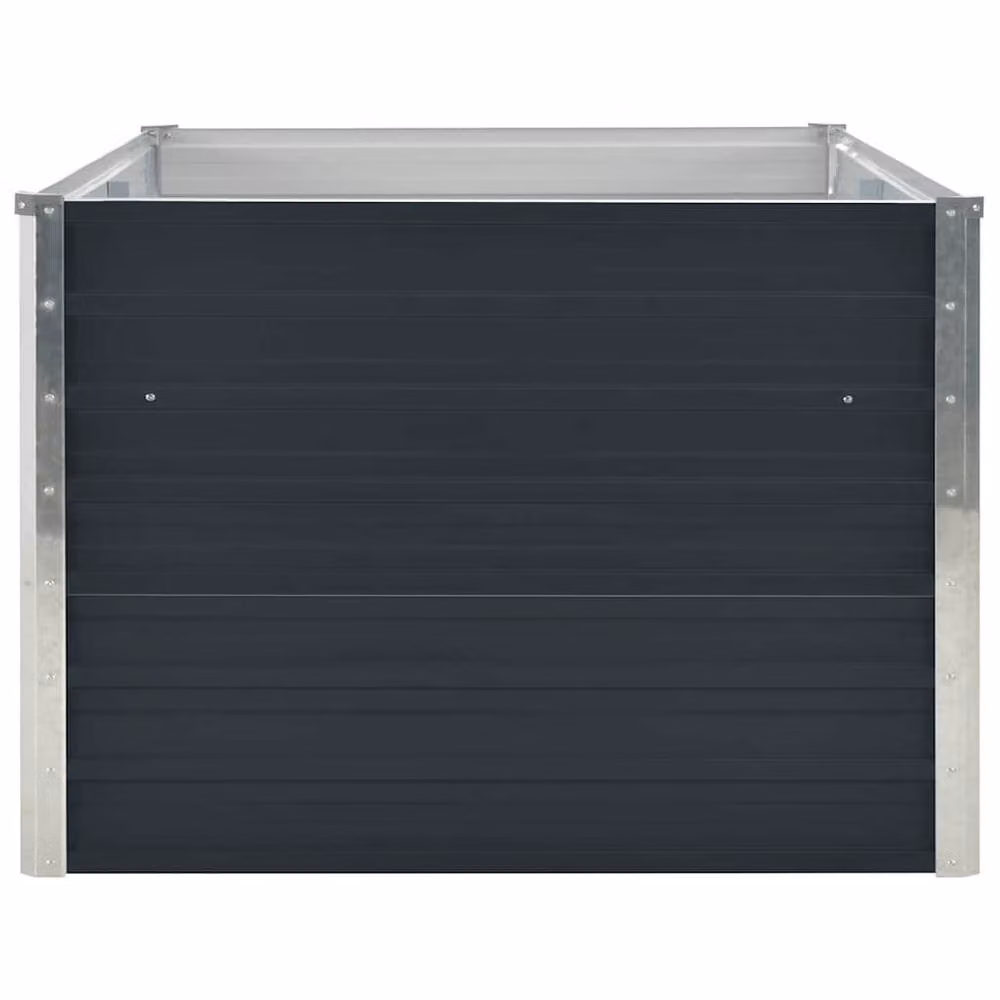 Berkfield Home Raised Garden Bed in Anthracite Galvanised Steel, W/D/H: 160 x 80 x 45 cm – 3