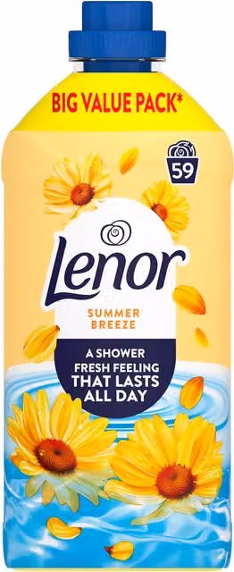 Lenor Shower Fresh Fabric Conditioner Summer Breeze Multicolour 59 l