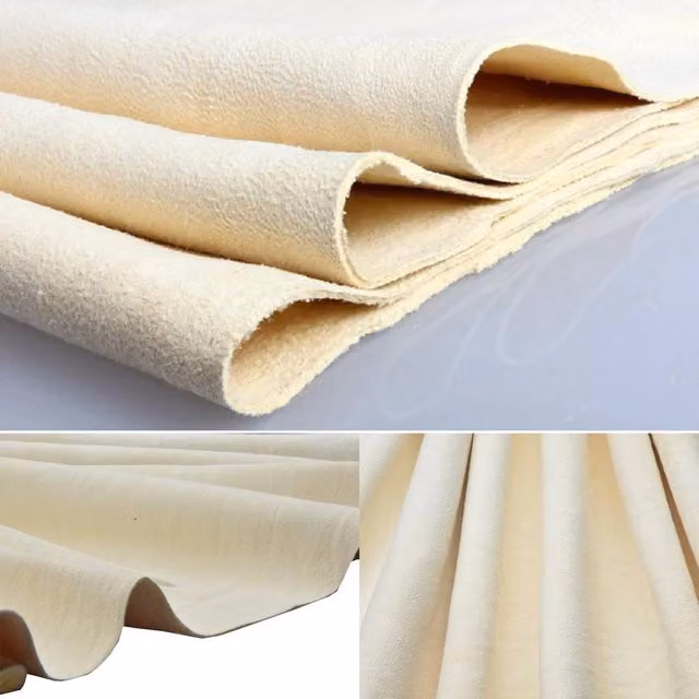 FLAVORA Natural Chamois Leather Absorbent Car Cleaning Cloth in Beige, 0.6m2