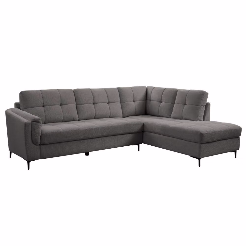 Home Detail Rose Right-Hand Corner Sofa in Grey – 2