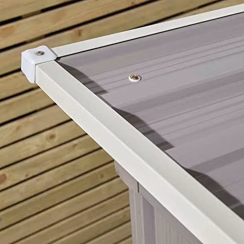 Rowlinsons Trentvale Metal Apex Steel Shed in Grey, W: 261 cm, D: 181 cm, H: 198 cm – 2