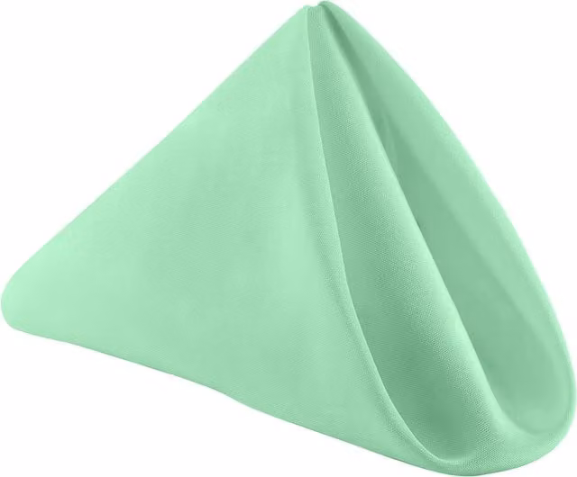 Trimming Shop Plain Green Cotton Polyester Dining Table Napkins