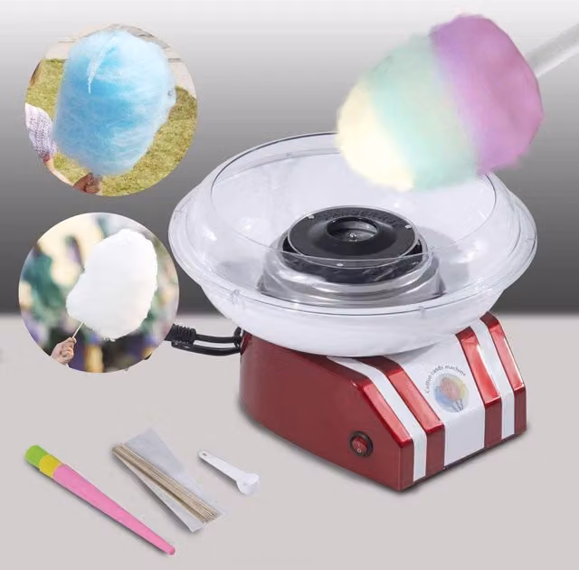 HOMCOM Professional Electric Candy Floss Maker in Red – 4