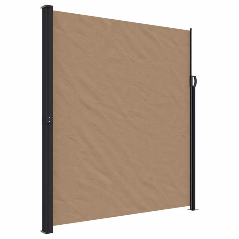 Berkfield Home Retractable Side Awning in Taupe, W/H: 300 x 220 cm