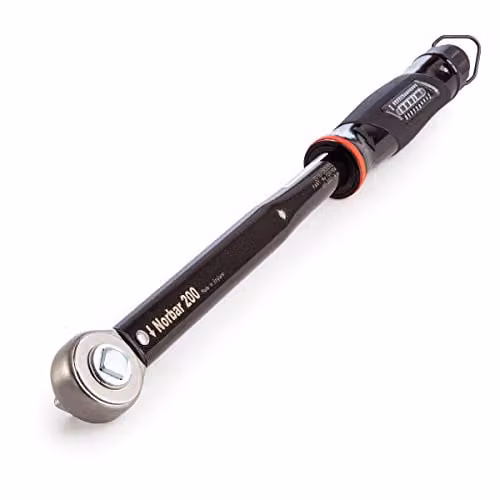 Norbar Nortorque 200 Dual Scale Ratchet Torque Wrench with 1/2-Inch Drive, Black