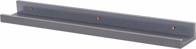 Harbour Housewares Floating Picture Ledge Wall Shelf, Grey, W: 57 cm, D: 10 cm, H: 14 cm – 3