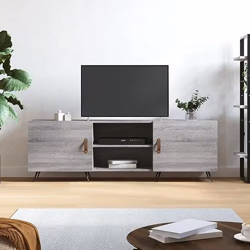vidaXL TV Cabinet in Grey Sonoma, W/D/H: 150 x 30 x 50 cm – 2