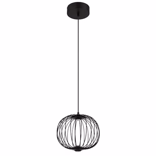 Netlighting Galway LED Pendant Ceiling Light Black W/D/H: 30 x 30 x 150 cm
