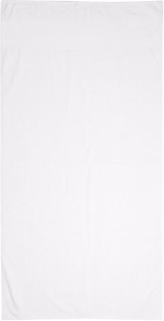 Towel City White Cotton Printable Border Bath Towel with Hanging Loop W: 70 cm, H: 140 cm