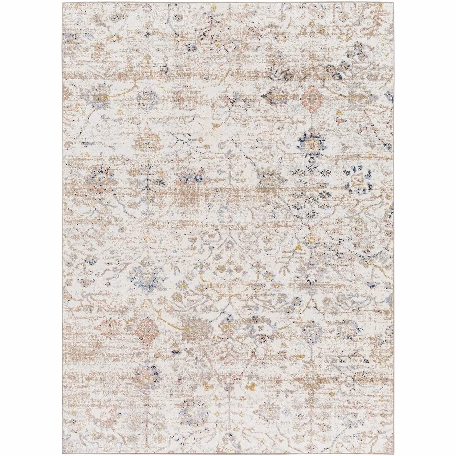 Livabliss Ivory Vintage Boho Living Room Rug, Machine Woven and Washable, W/D/H: 120 x 170 cm – 2