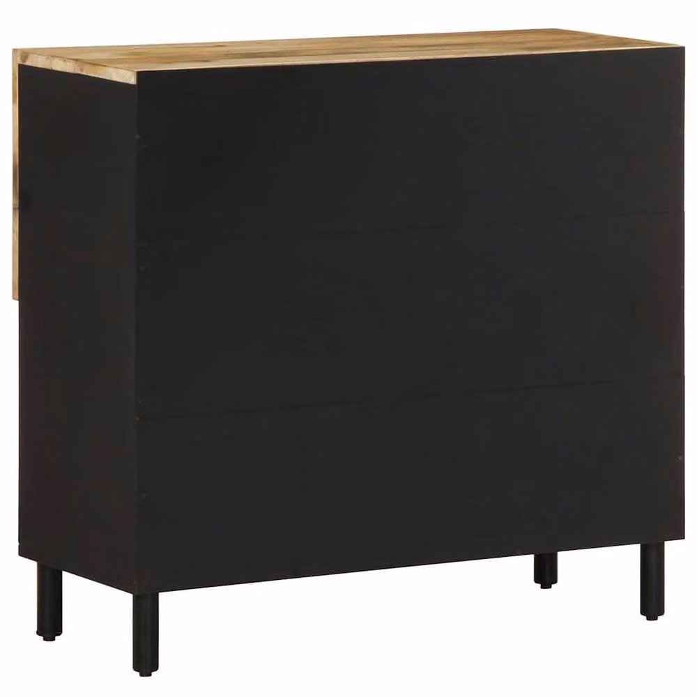 Berkfield Home Industrial Mango Wood Sideboard in Brown, W/D/H: 80 x 33.5 x 75 cm – 4