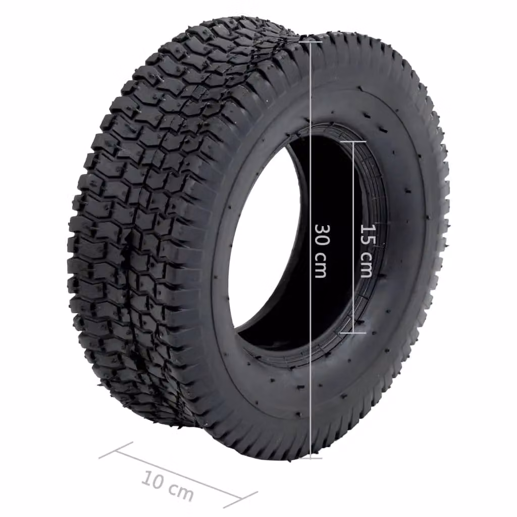 Berkfield Home Black Rubber Wheelbarrow Tyre 13x5.00-6 4PR – 4