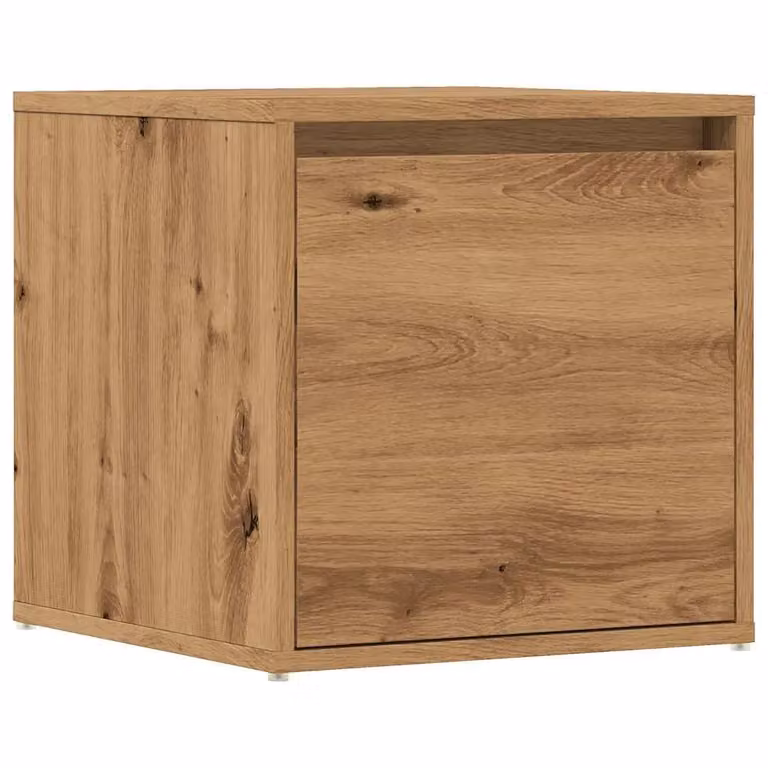 Berkfield Home Artisan Oak Box Drawer in Brown, W/D/H: 40.5 x 40 x 40 cm