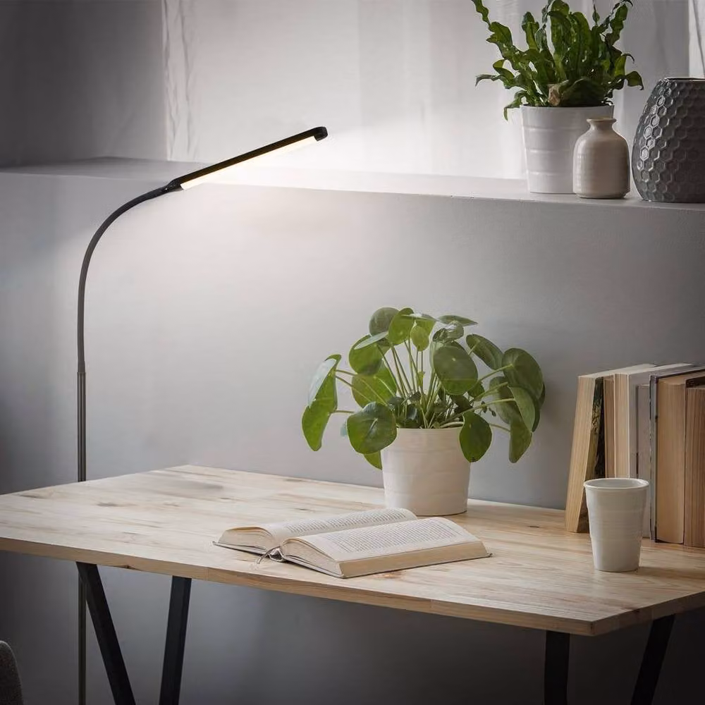 Briloner LED Floor Lamp in Black, Dimmable and Adjustable with Touch Control and USB, W/D/H: 21 x 21 x 170 cm – 4