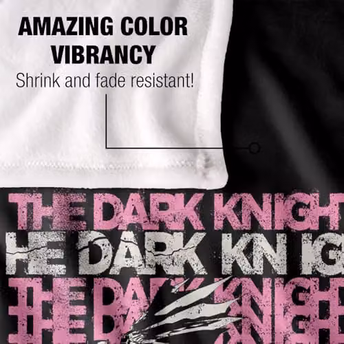 Warner Bros. Batman The Dark Knight Super Soft Fleece Throw Blanket, Multicolour, W/D/H: 91 x 147 cm – 3