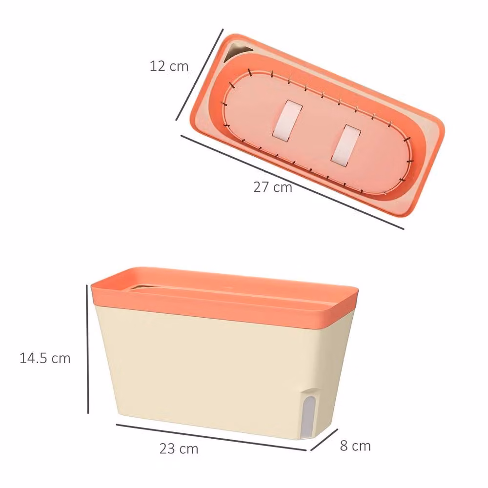 EONLION 3 Piece Self Watering Plant Pots in Beige – 2