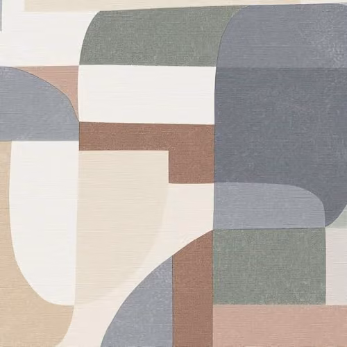 Erismann Gentle 10432-11 Abstract Non-Woven Wallpaper, Brown and Multicolour
