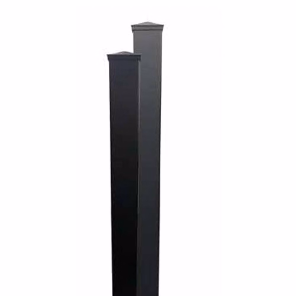 Ready Made Gates 3000mm Aluminium Flanged Bolt Down Post in Grey – 2