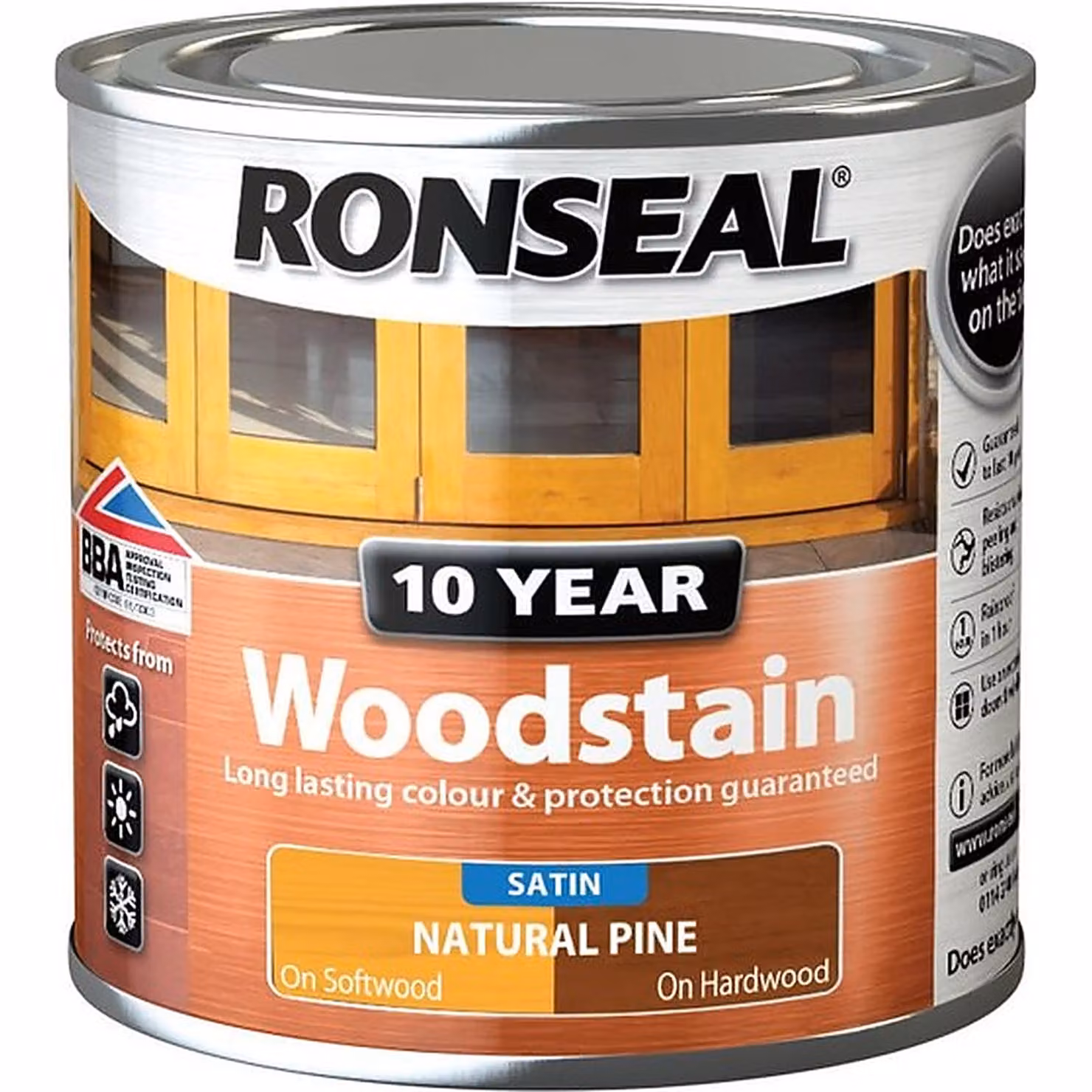 Ronseal Woodstain Natural Pine, Brown, 250ml – 4