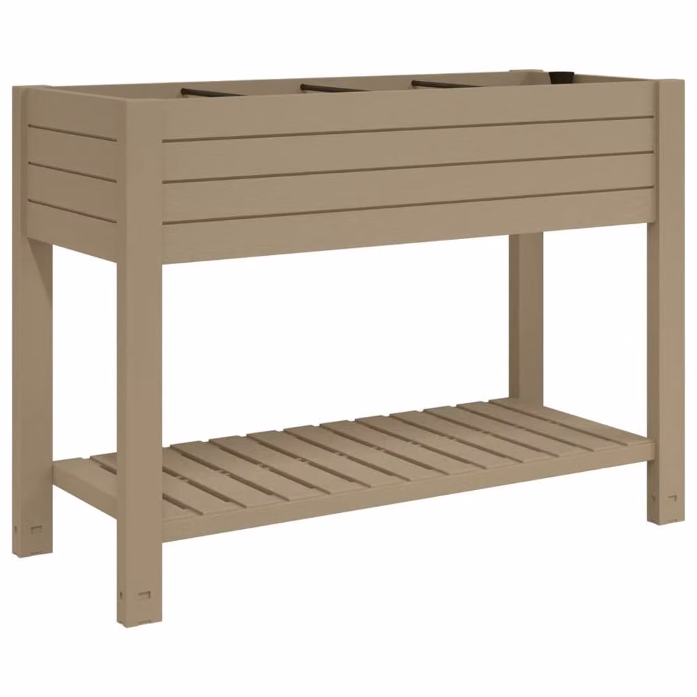 Berkfield Home Garden Raised Bed in Brown Plastic, W/D/H: 110 x 45 x 79 cm – 3