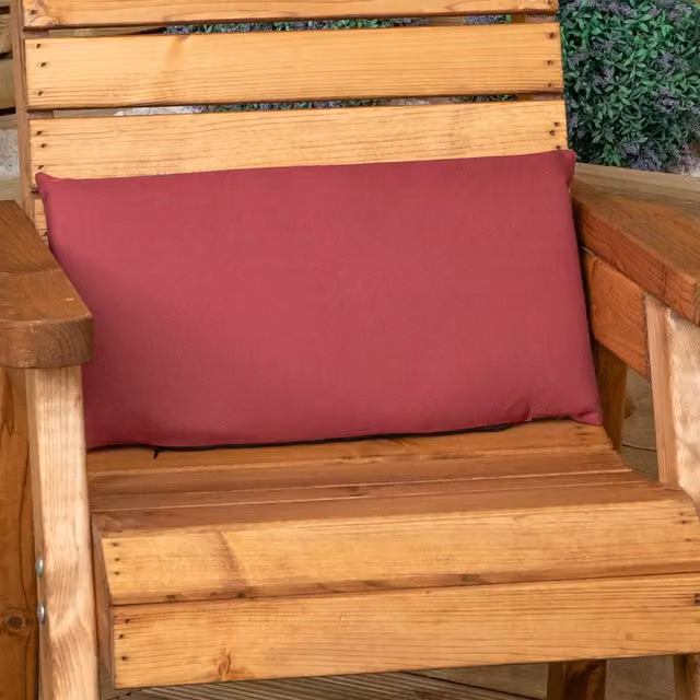 Samuel Alexander Purple Rectangular Back Cushion for Single Wooden Garden Chair, W: 52 cm, D: 20 cm