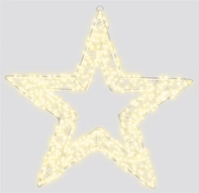 Xmas Haus 2D Warm White LED Star, W 50 cm x D 8 cm – 1