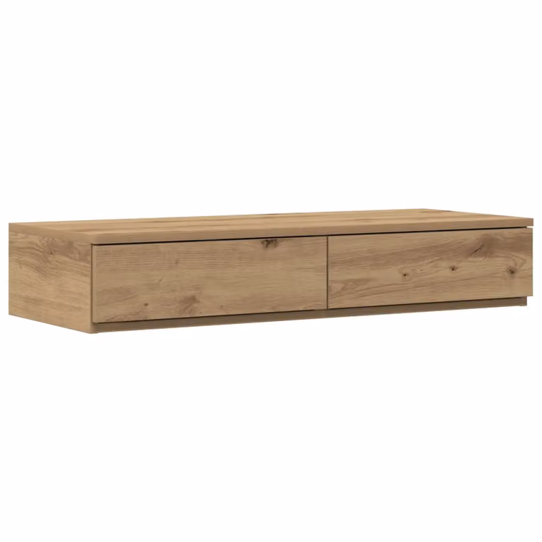 Berkfield Home Bed Drawers in Artisan Oak, Brown, W: 75 cm, D: 36.5 cm, H: 16.5 cm
