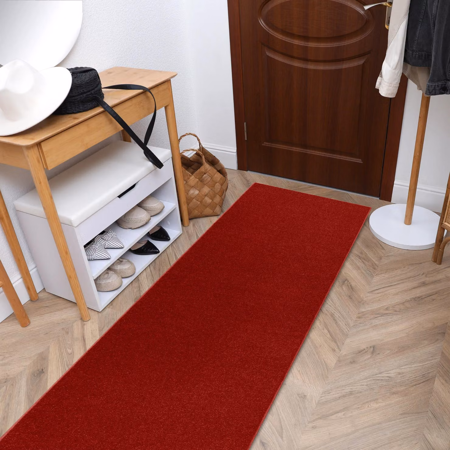 RugsX Eton Runner Rug in Red, W/D: 120 x 330 cm – 5