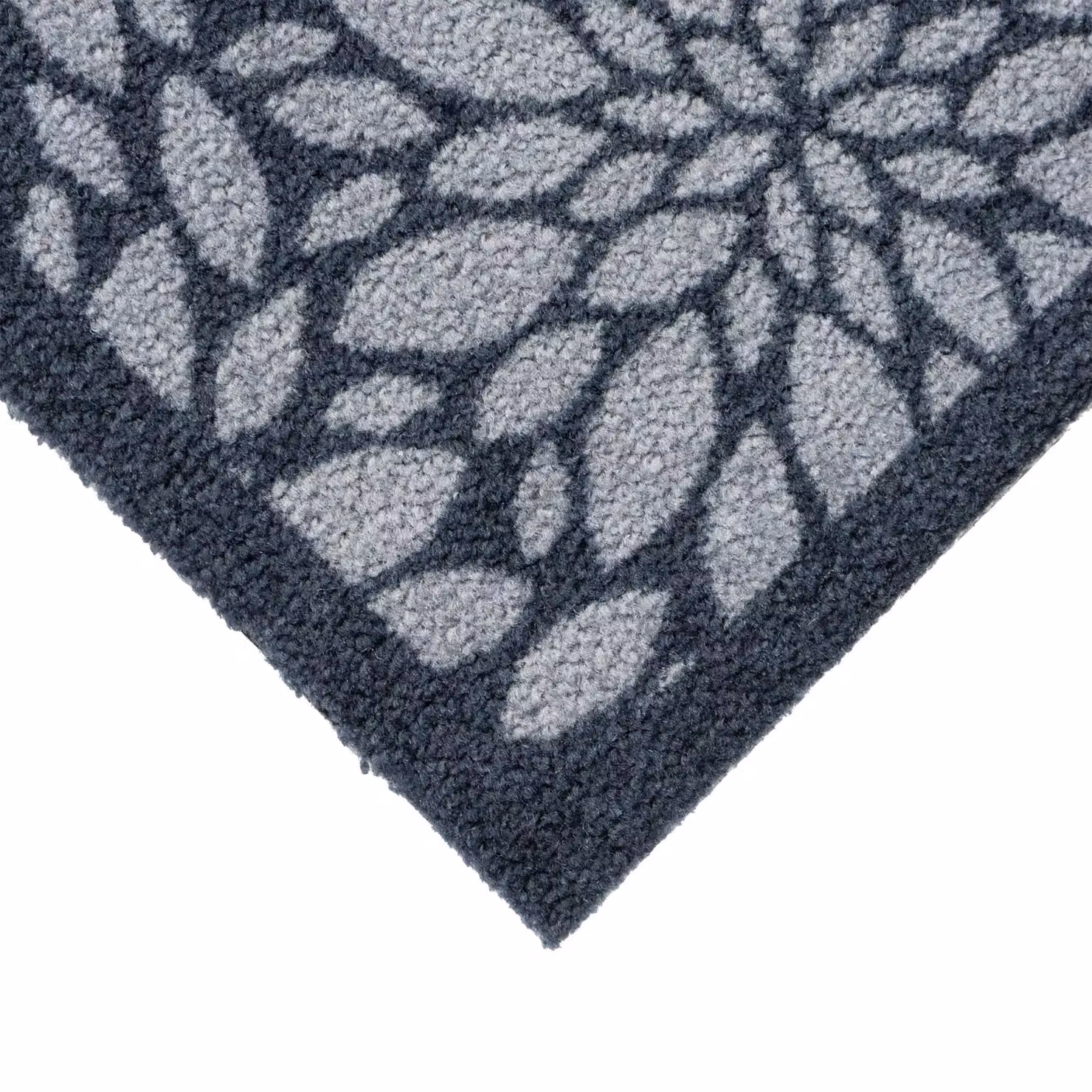 JVL Mega Doormat and Runner Set in Blue and Grey with Floral Design, W: 150 cm, D: 100 cm – 2