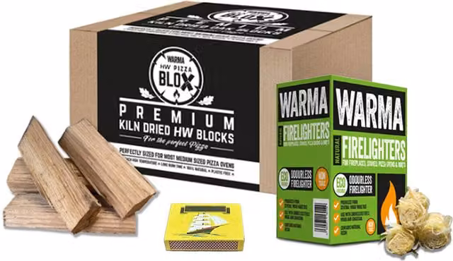 Warma Pizza Oven Kindling, Firelighters and Matches Bundle in Beige