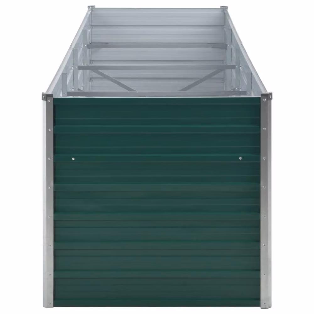 Berkfield Home Garden Galvanised Steel Raised Bed, Green, W/D/H: 320 x 80 x 77 cm – 3