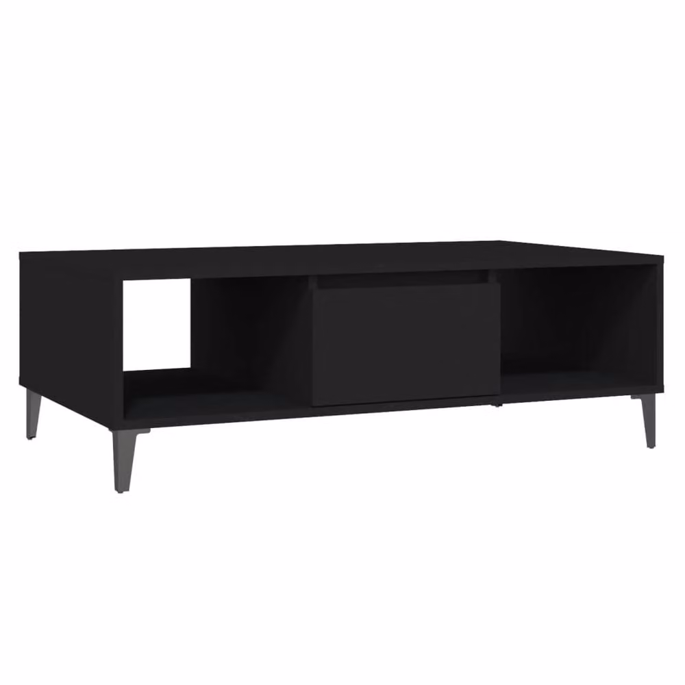Berkfield Home Modern Black Decorative Coffee Table, W/D/H: 103.5 x 60 x 35 cm – 2
