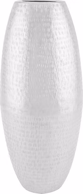 Jonas & James Silver Textured Oval Tabletop Vase