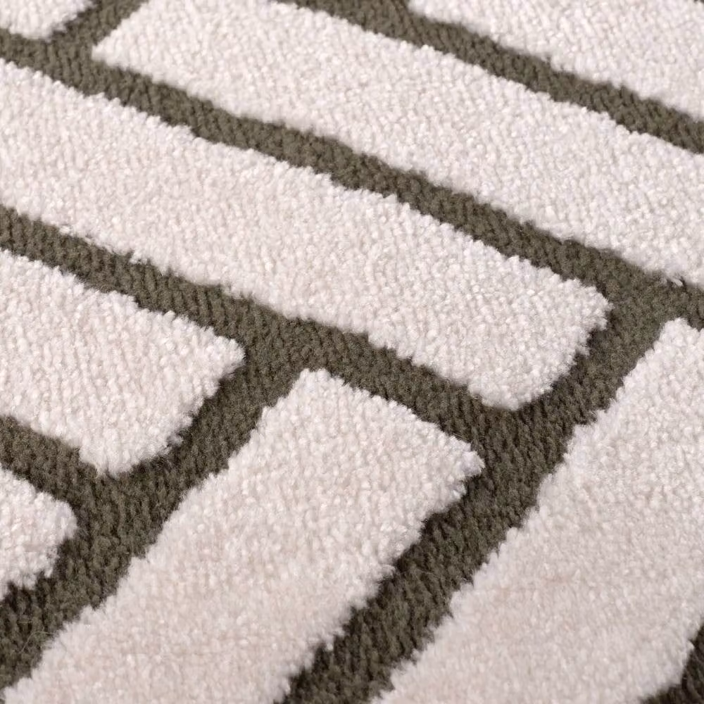 THE RUGS Loft Herringbone Soft Pile Area Rug in Green, W: 160 cm, D: 230 cm – 4