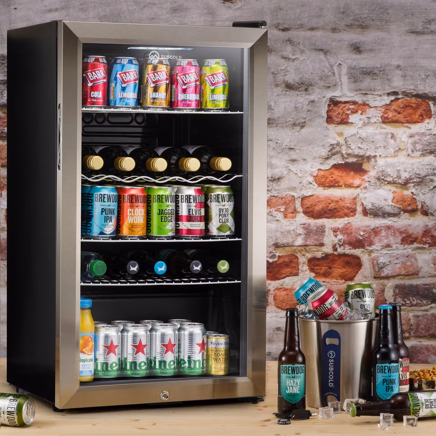 Subcold Super 85 LED Under Counter Compressor Beer Fridge in Silver – 2