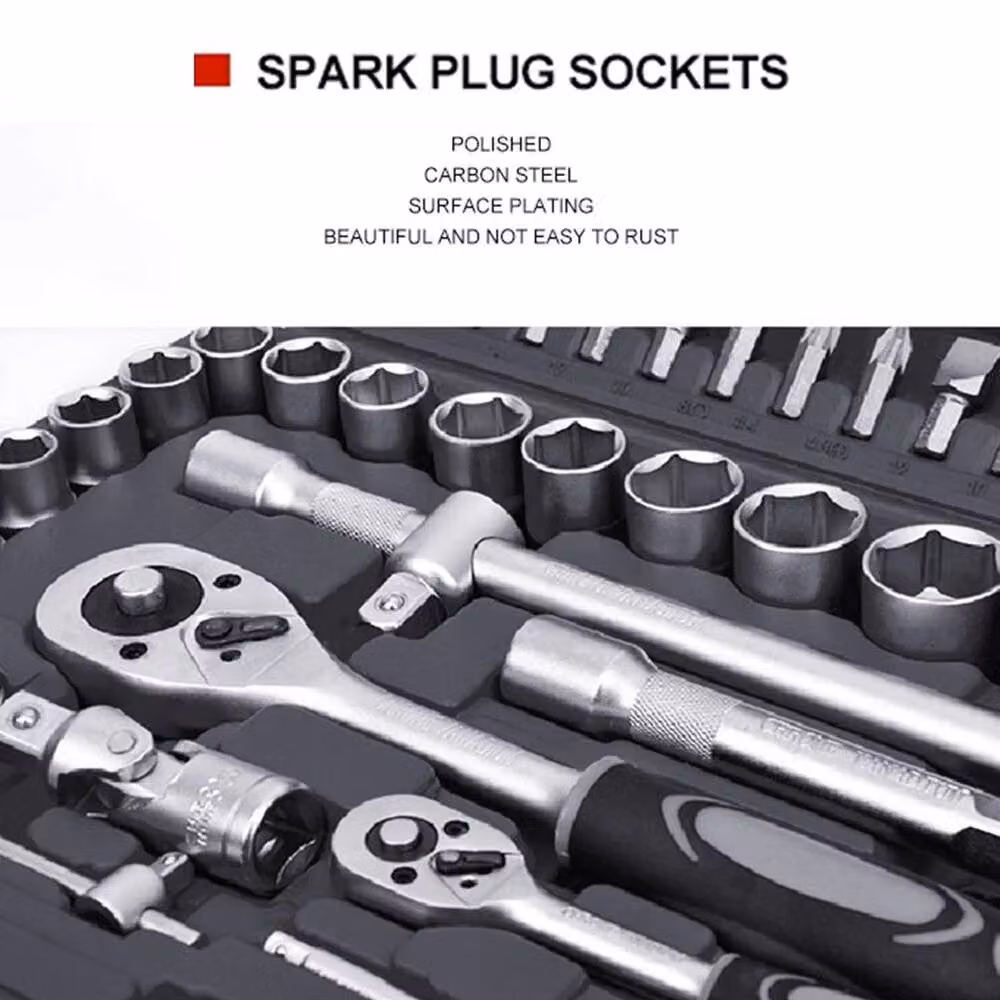 EONLION 94-Piece Socket Set and Screwdriver Bit Tool Kit in Silver – 4