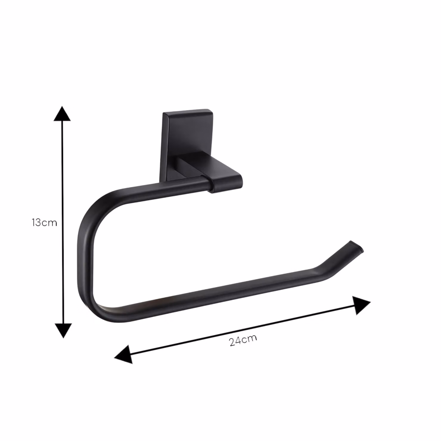Showerdrape Unity 3 Piece Black Stainless Steel Wall Mounted Bathroom Accessory Set – 3