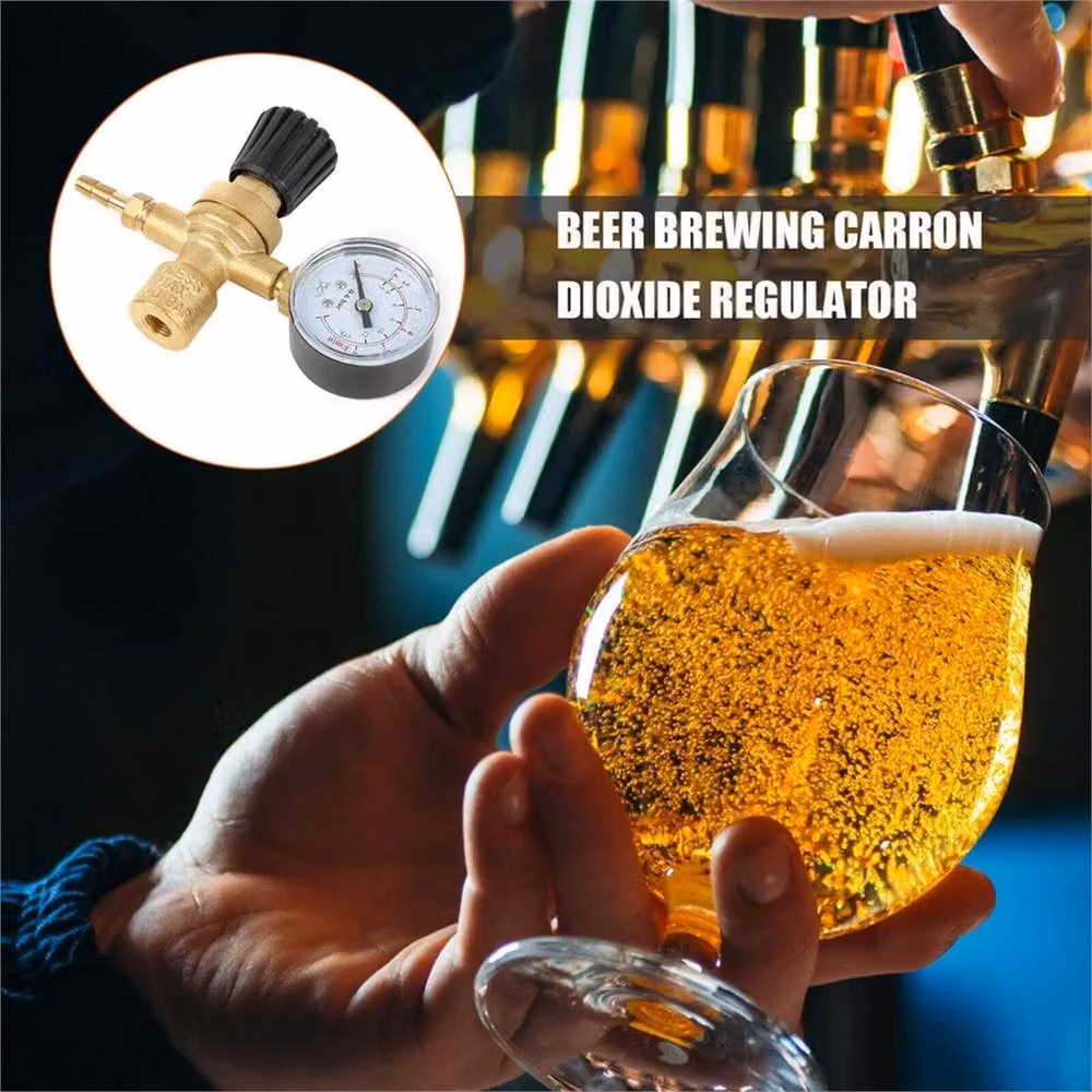 VOGREX Gold Gas Bottle Regulator Gauge for Mini MIG Welding with Argon and CO2 – 4